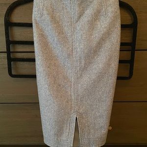 Banana Republic Flannel Trapun Pencil Skirt